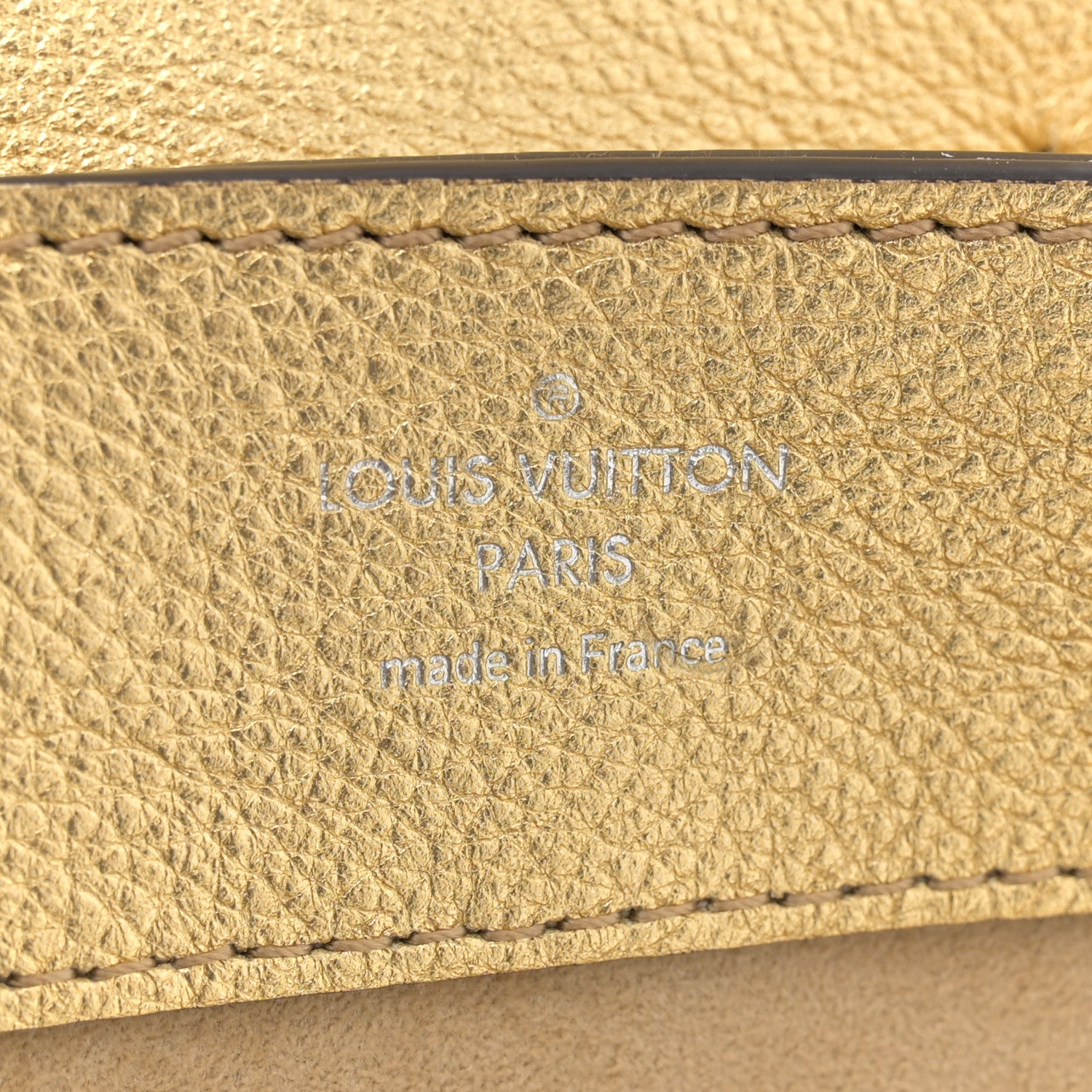 Louis Vuitton Metallic Calfskin Lockme Mini Backpack Gold 6 of 10