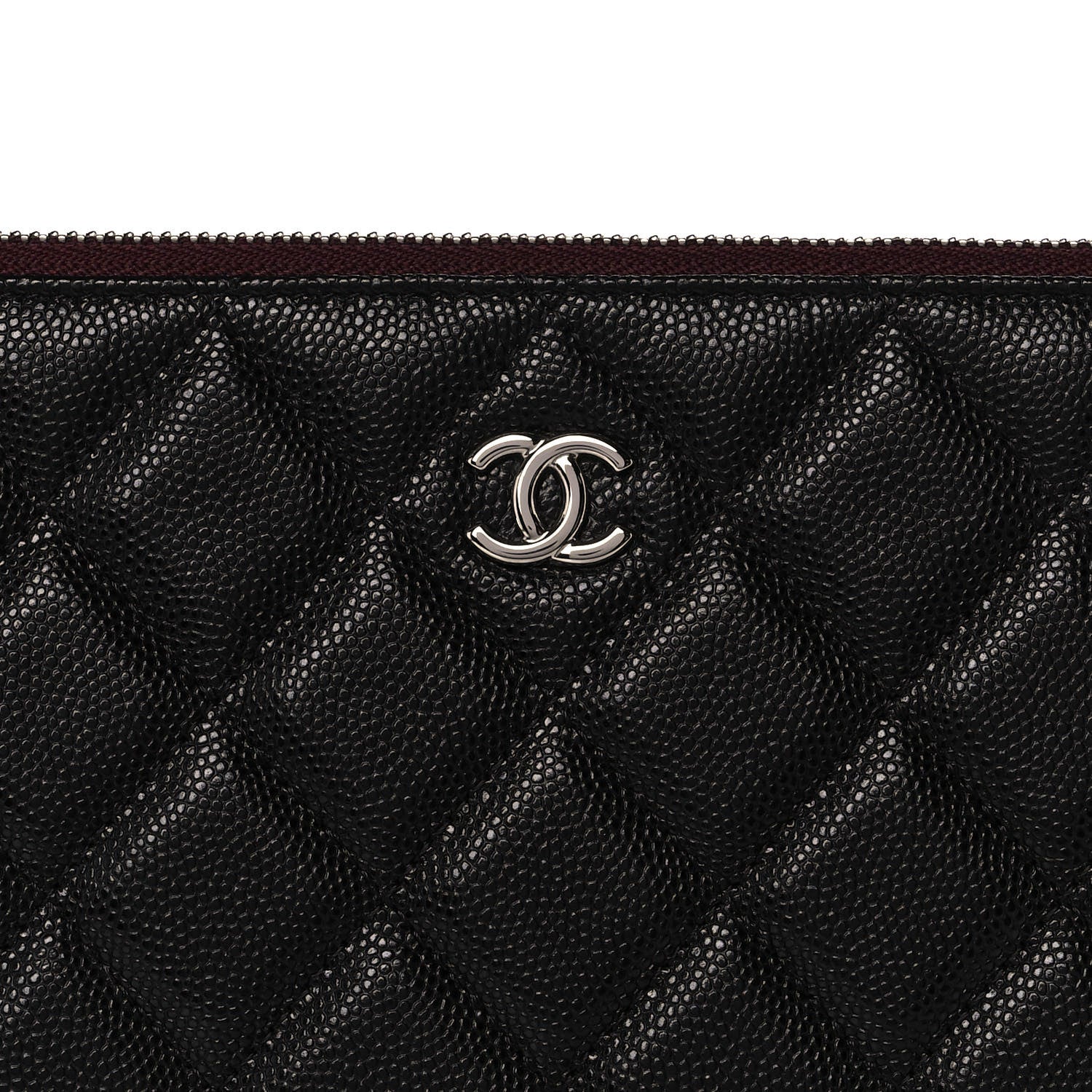 Chanel Caviar Quilted Medium Cosmetic Case Black 10 of 10