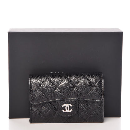 Chanel Caviar Quilted Flap Card Holder Black 11 of 11