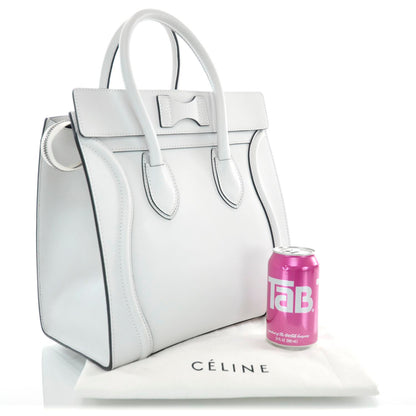 Celine Smooth Calfskin Mini Luggage White 3 of 10