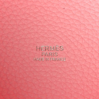 Hermes Taurillon Clemence Picotin Lock 18 PM Rose Sakura 5 of 8