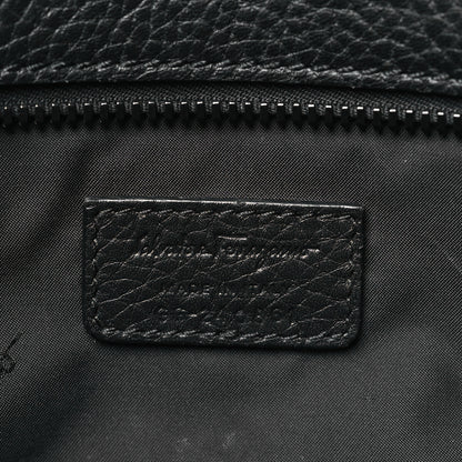 Salvatore Ferragamo Calfskin Firenze Crossbody Bag Black 6 of 9