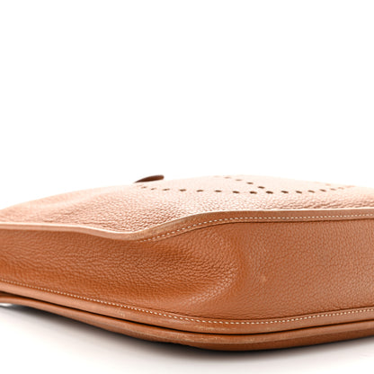 Hermes Taurillon Clemence Evelyne II PM Gold 9 of 13