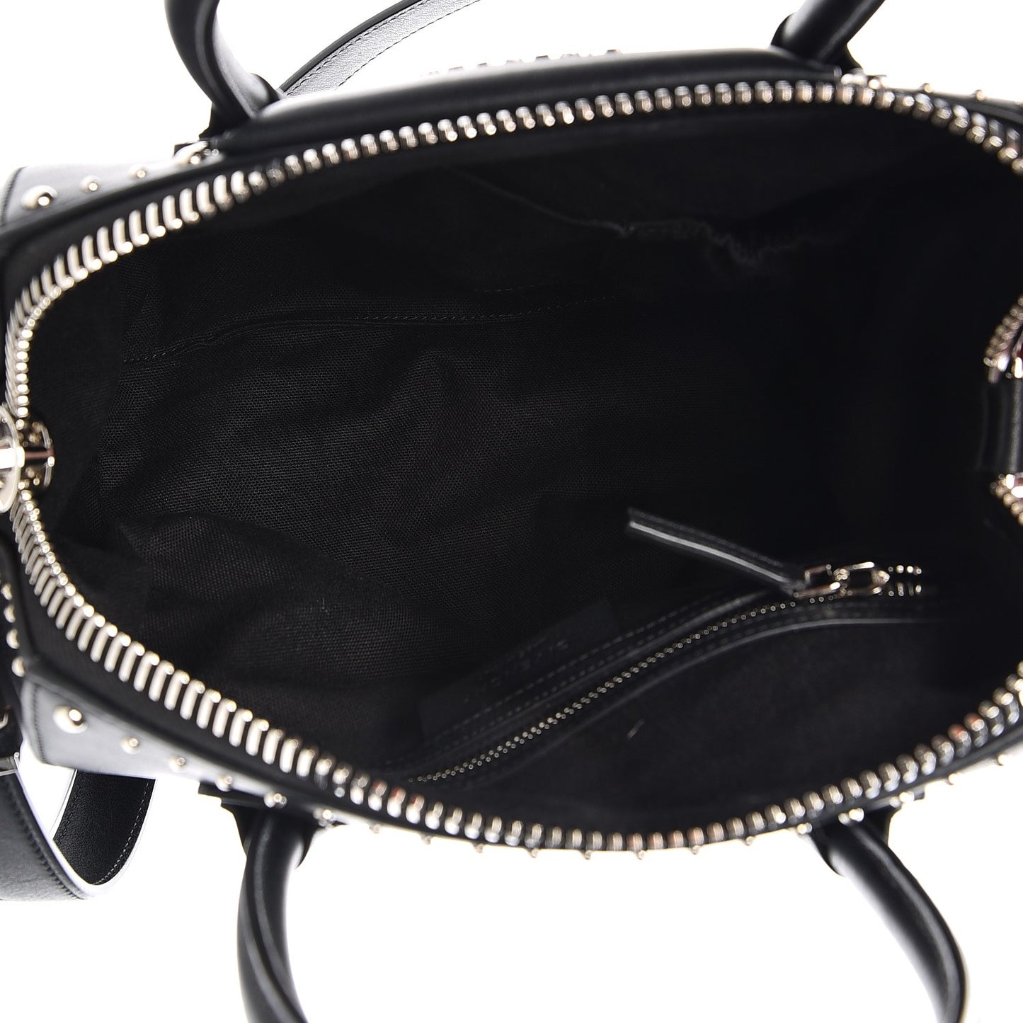 Smooth Calfskin Small Studded Antigona Black