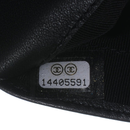 Chanel Patent Quilted Yen Wallet Black 8 of 8