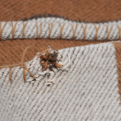 Hermes Wool Cashmere New Classic Avalon Blanket Ecru Camel 7 of 8