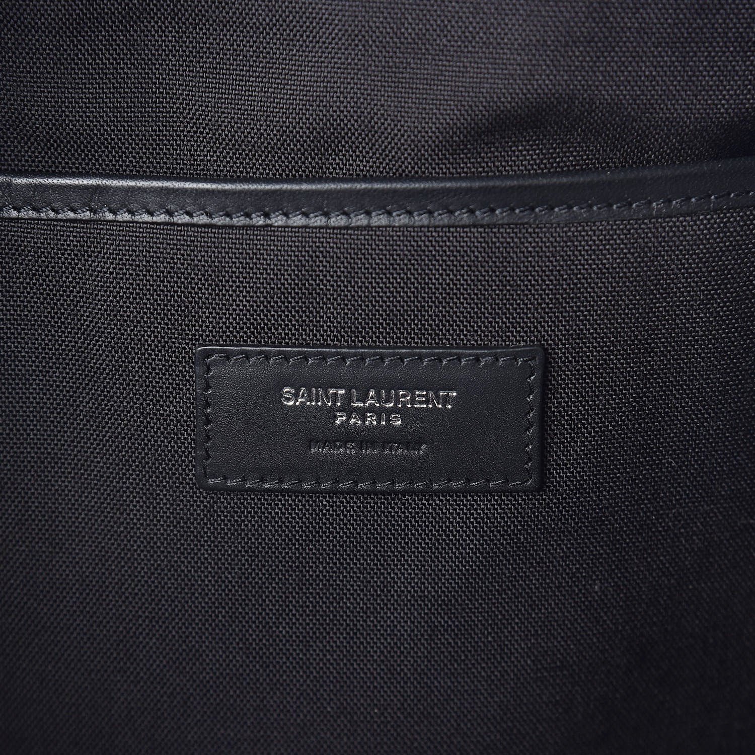 Saint Laurent Canvas City Backpack Black 6 of 9