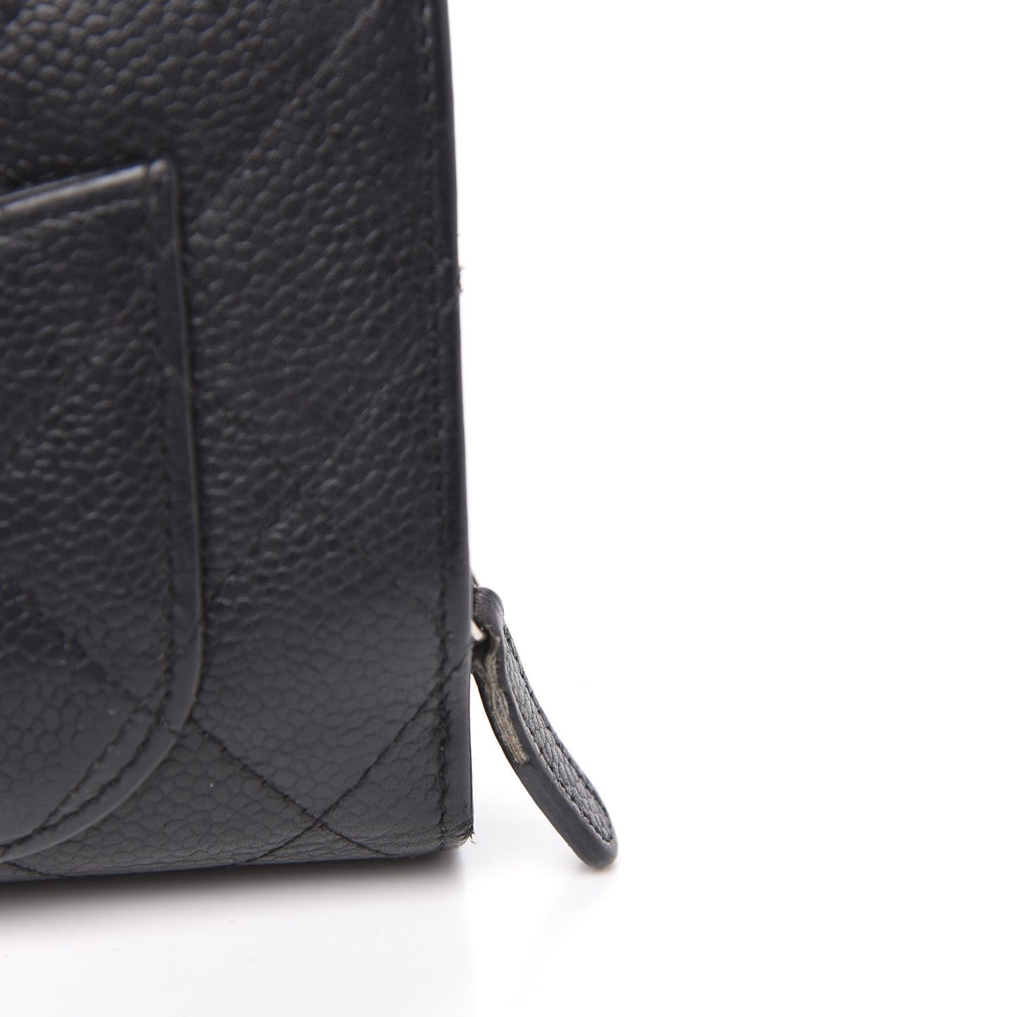Caviar Quilted CC French Wallet Black