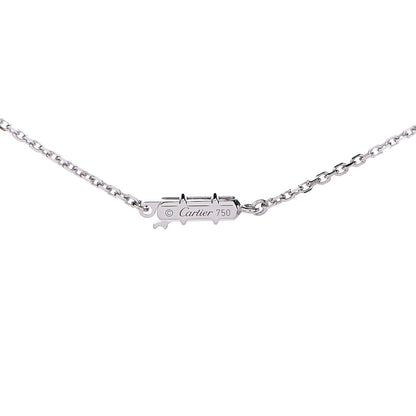 Cartier 18K White Gold Diamond Small Hearts and Symbols Pendant Necklace 6 of 7