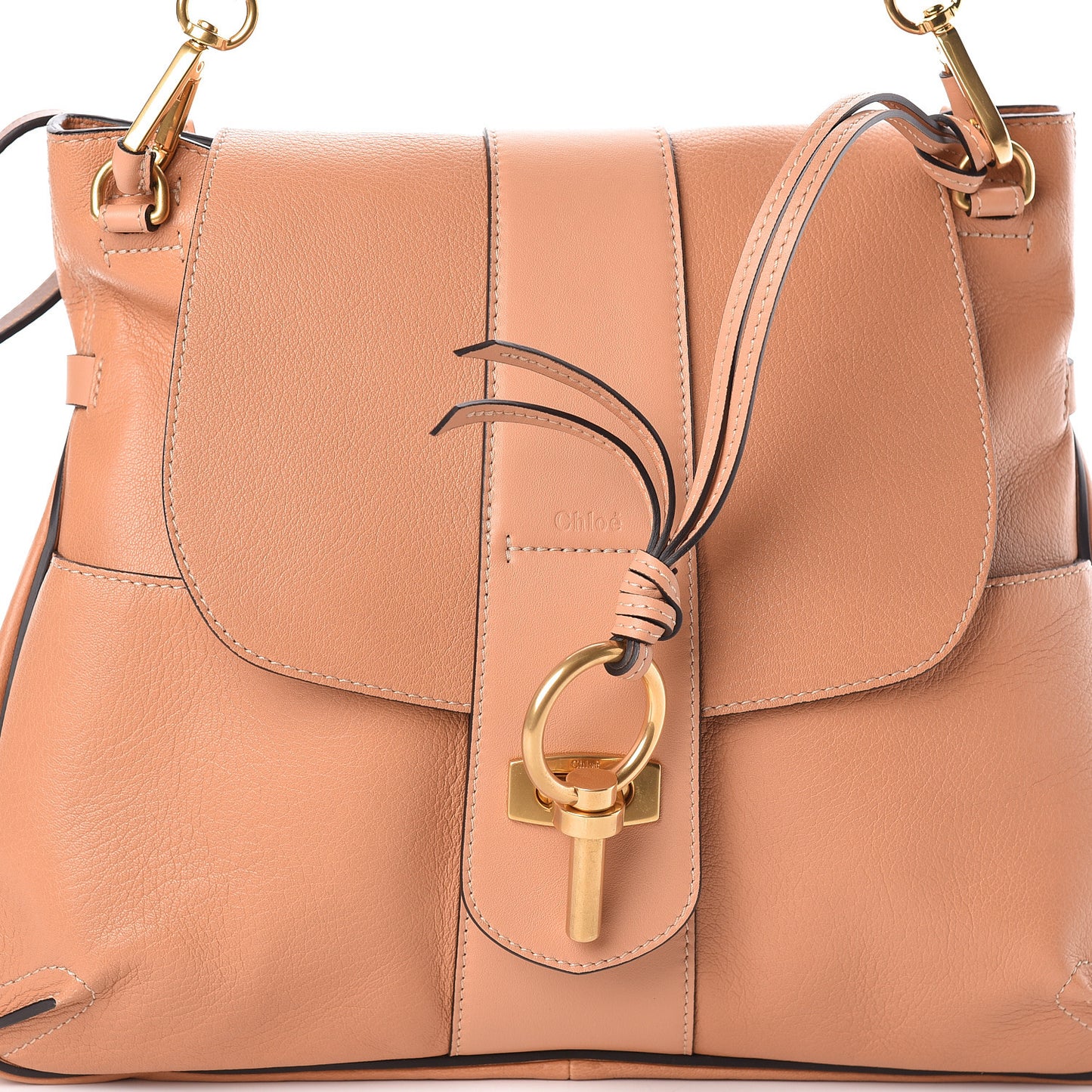 Grained Lambskin Medium Lexa Shoulder Bag Gingerbread
