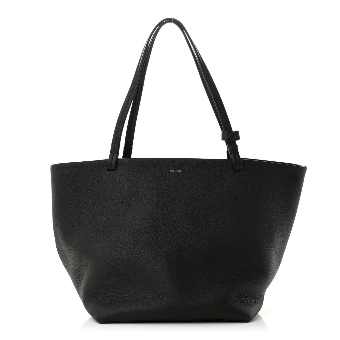 Grained Calfskin Park Tote Three Black