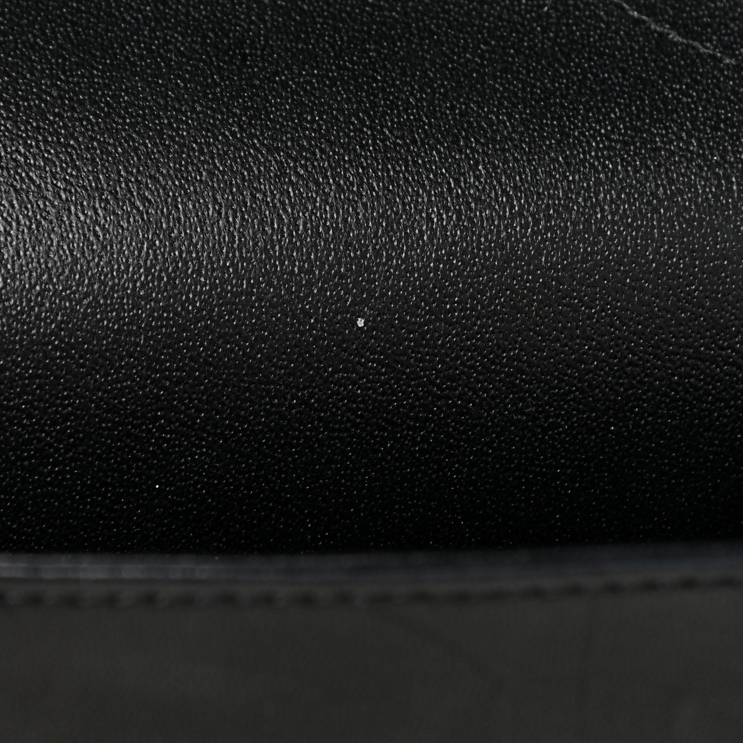 Patent Quilted Maxi Double Flap Black