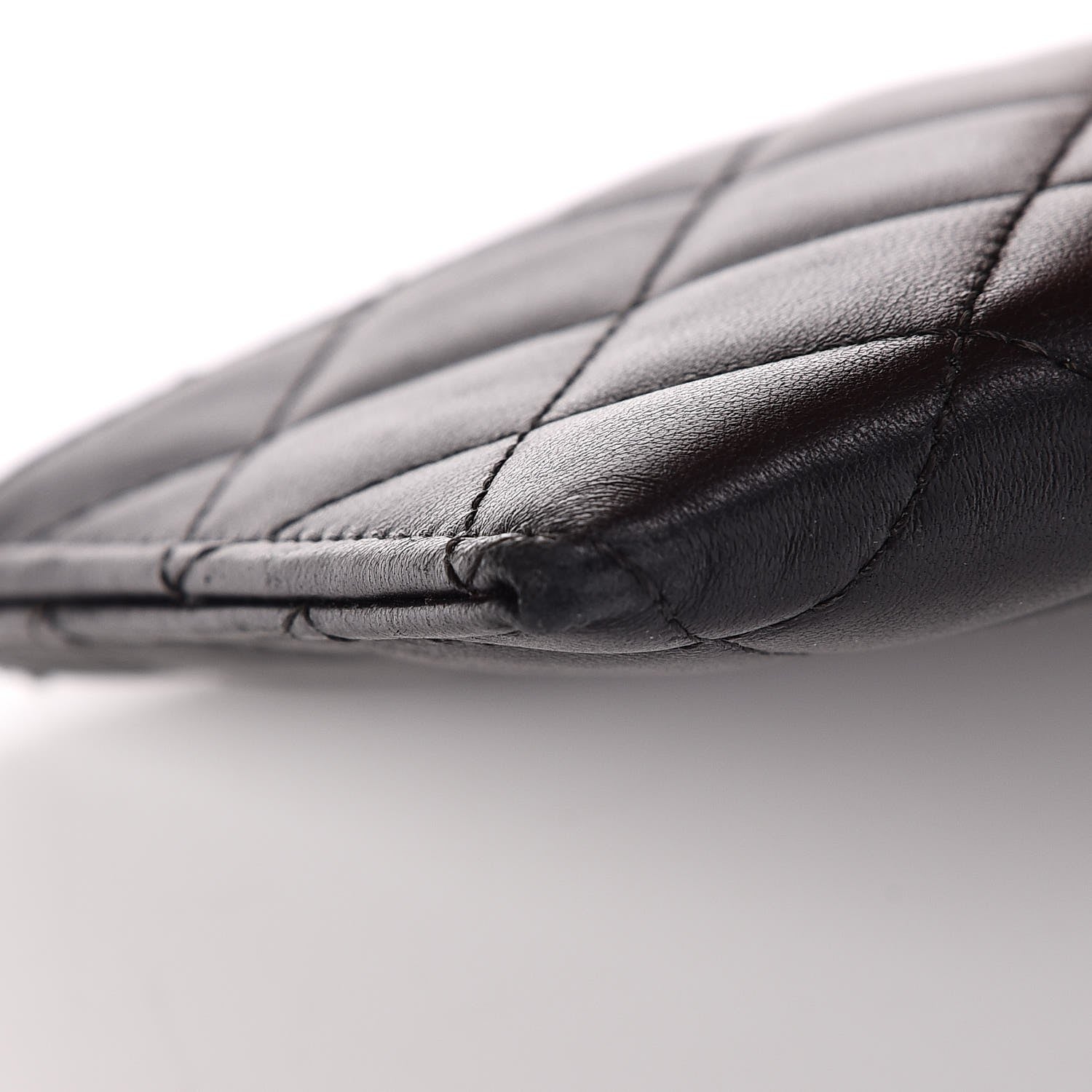 Chanel Lambskin Quilted Classic Zip Pouch Black 8 of 10