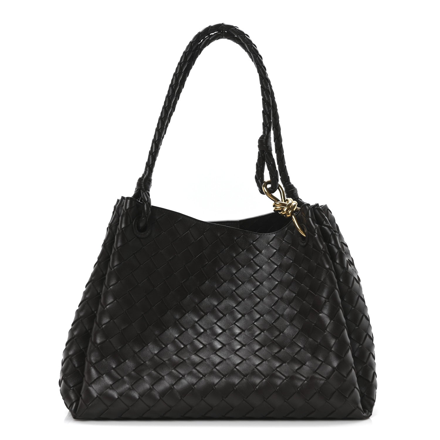 Bottega Veneta Nappa Intrecciato Large Andiamo Parachute Shoulder Bag Fondant 1 of 10