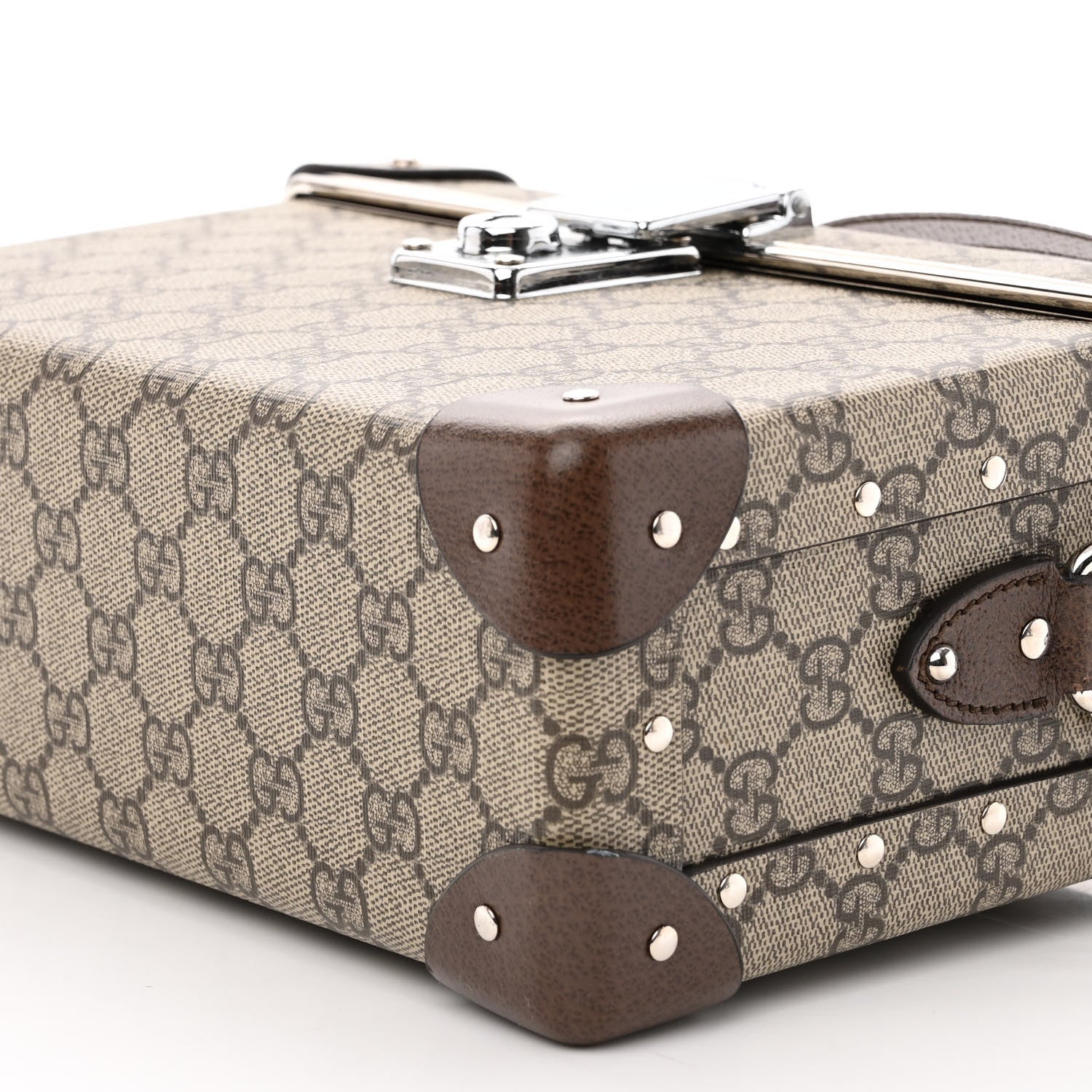 Gucci GG Supreme Monogram Globe-Trotter Beauty Case Brown 11 of 12