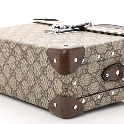 Gucci GG Supreme Monogram Globe-Trotter Beauty Case Brown 11 of 12