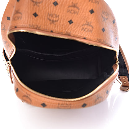 MCM Visetos Medium Side Studs Stark Backpack Cognac 5 of 16
