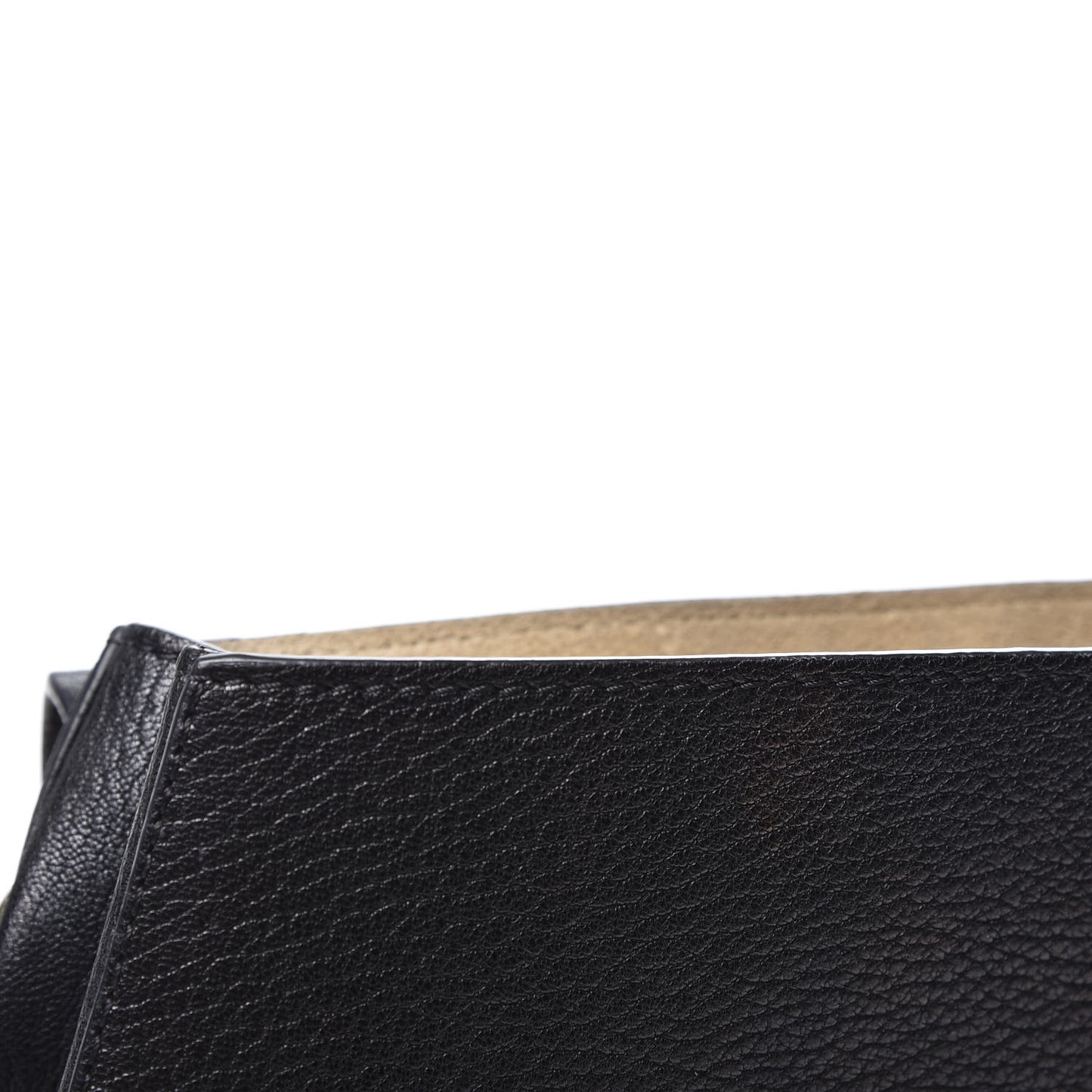 Grained Lambskin Large Drew Shoulder Bag Black