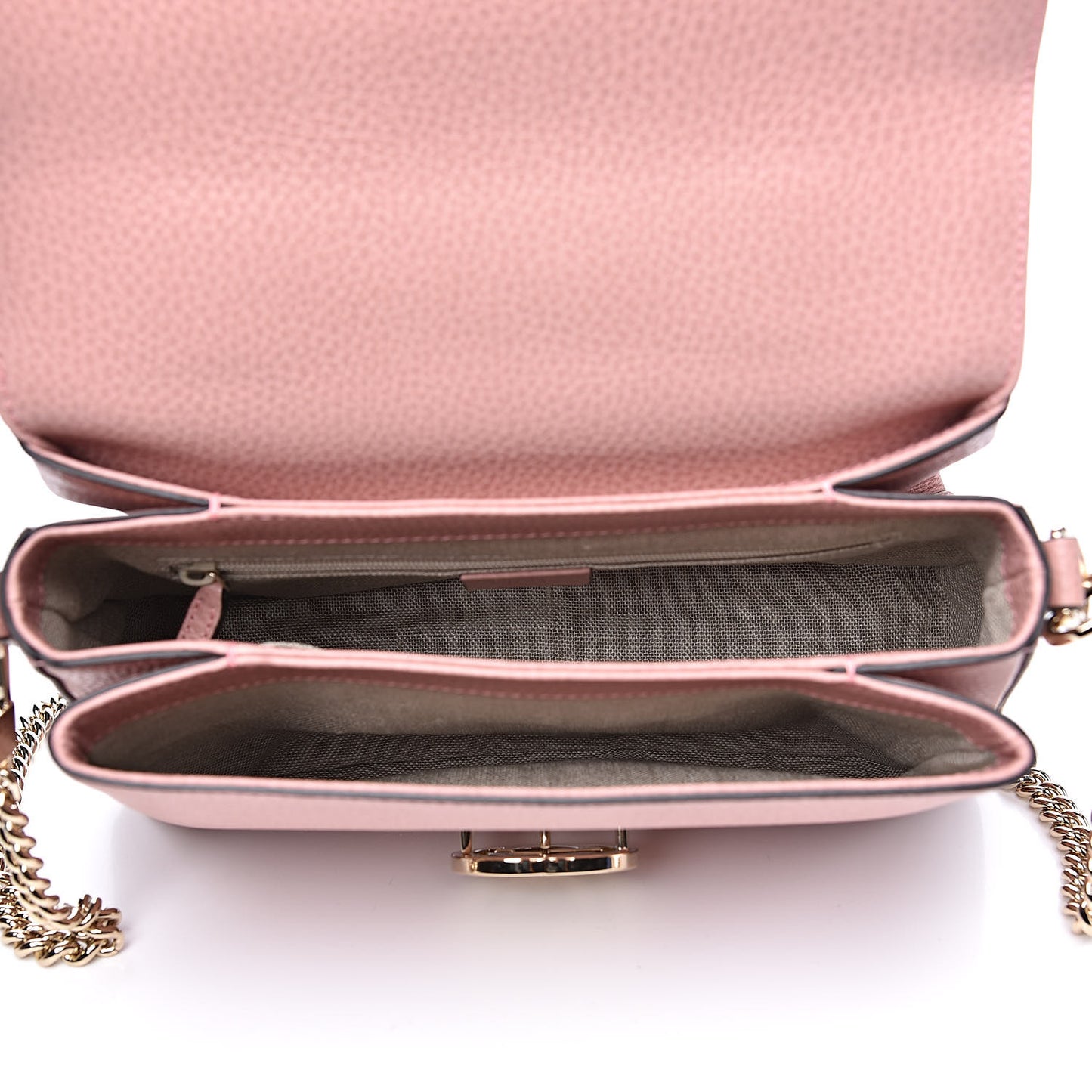 Dollar Calfskin Interlocking G Top Handle Shoulder Bag Soft Pink