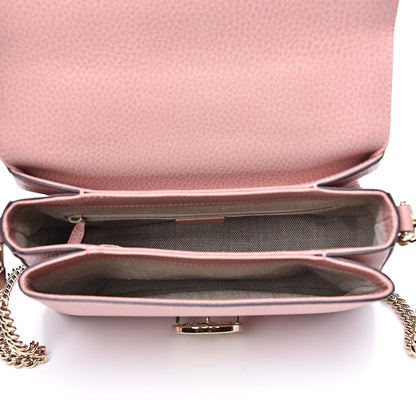 Gucci Dollar Calfskin Interlocking G Top Handle Shoulder Bag Soft Pink 5 of 9