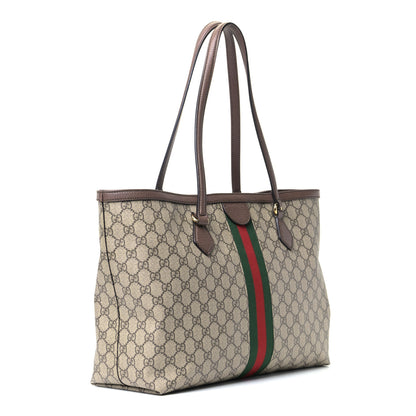 Gucci GG Supreme Monogram Medium Ophidia Shopping Tote Brown 2 of 5