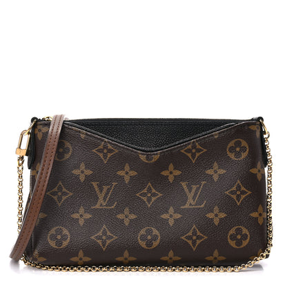 Louis Vuitton Monogram Pallas Clutch Black 1 of 14