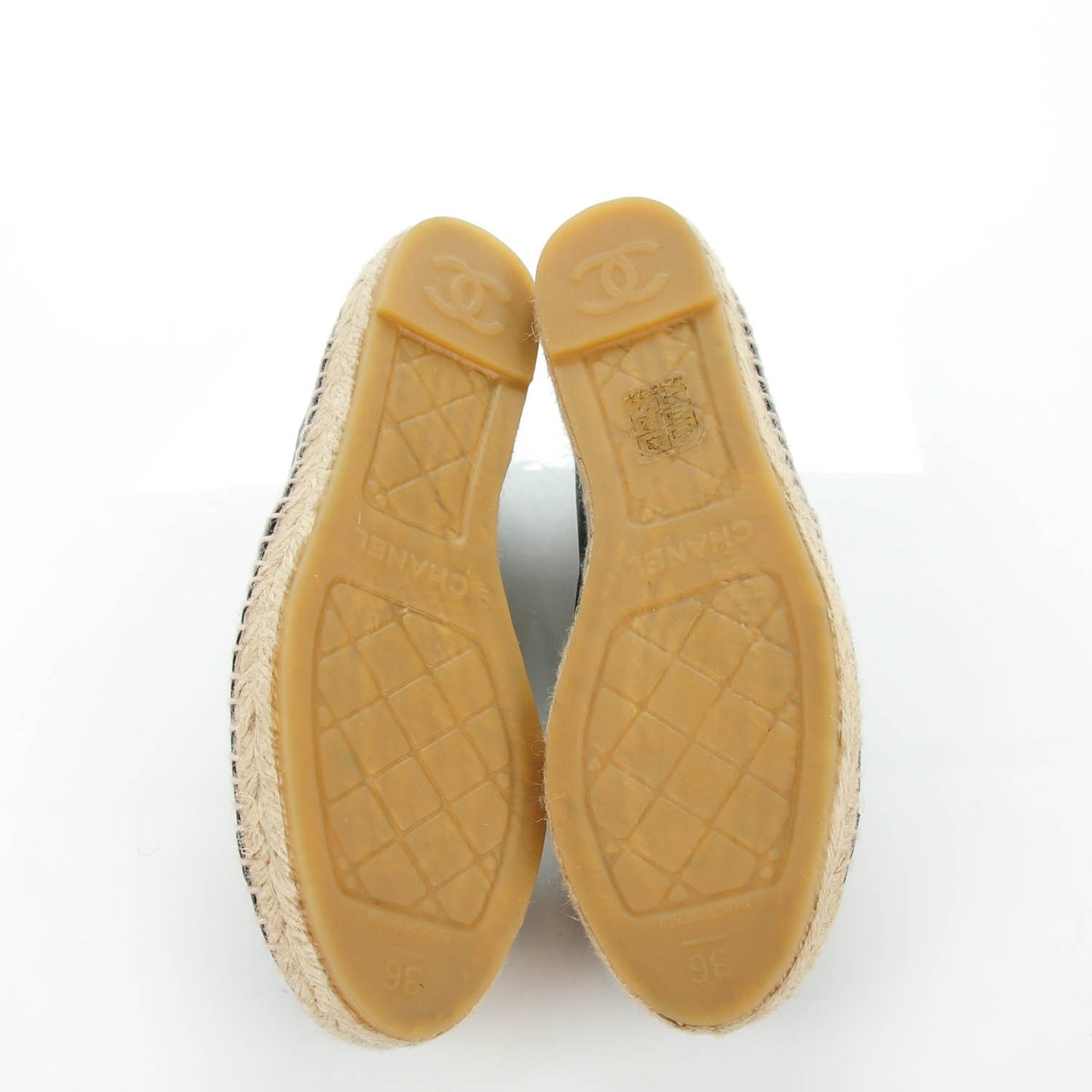 Lambskin CC Espadrilles 36 Black