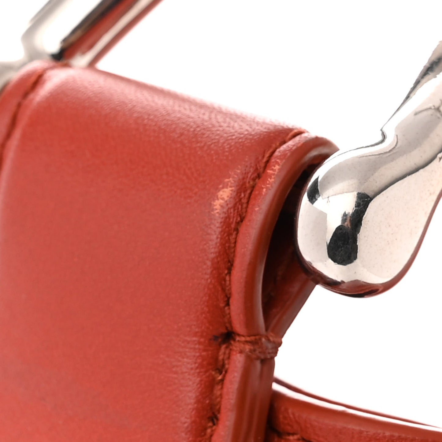 Smooth Butter Calfskin Large Hobo Rust