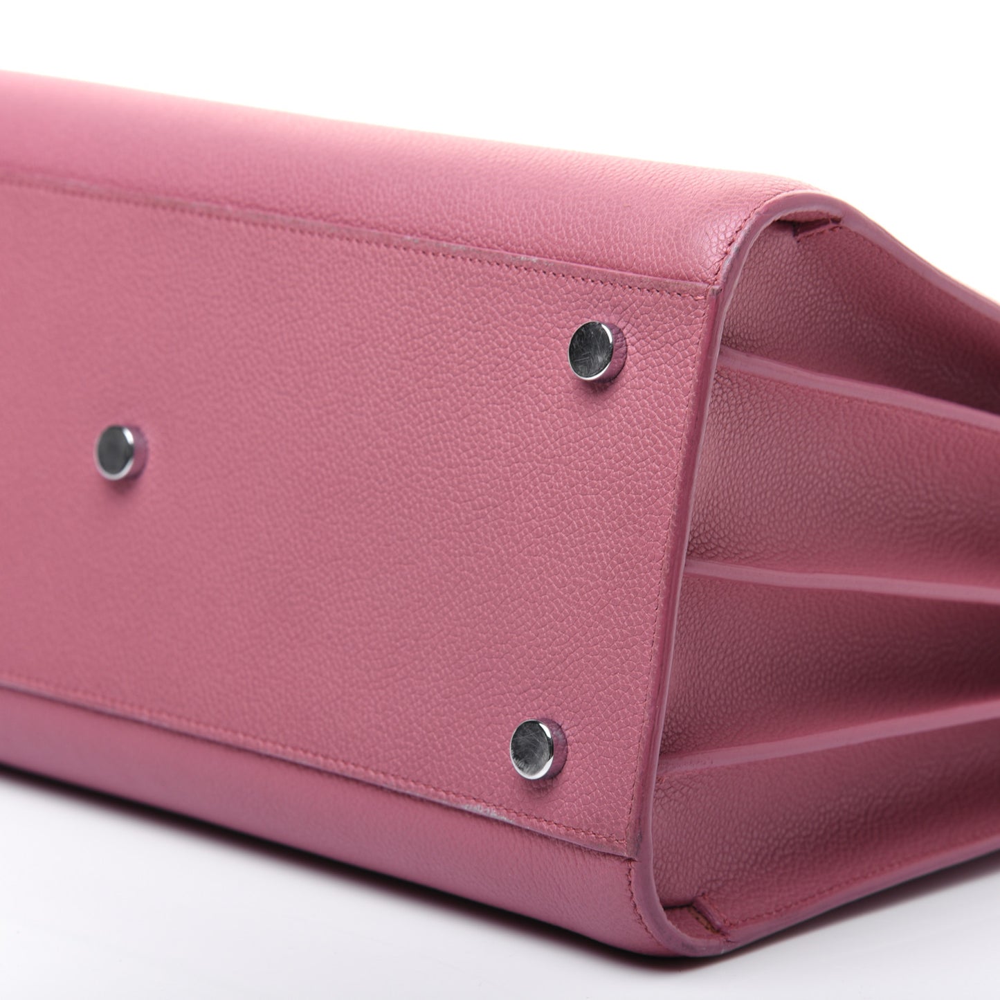 Grained Calfskin Small Sac De Jour Dark Rose
