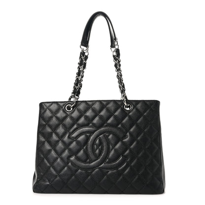 Chanel Caviar Quilted Grand Shopping Tote GST Black 1 of 11