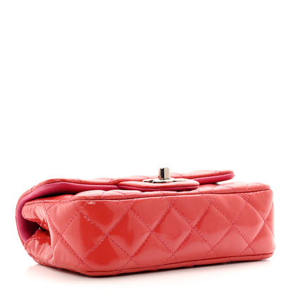 Chanel Patent Calfskin Quilted Extra Mini Rectangular Flap Pink 4 of 11
