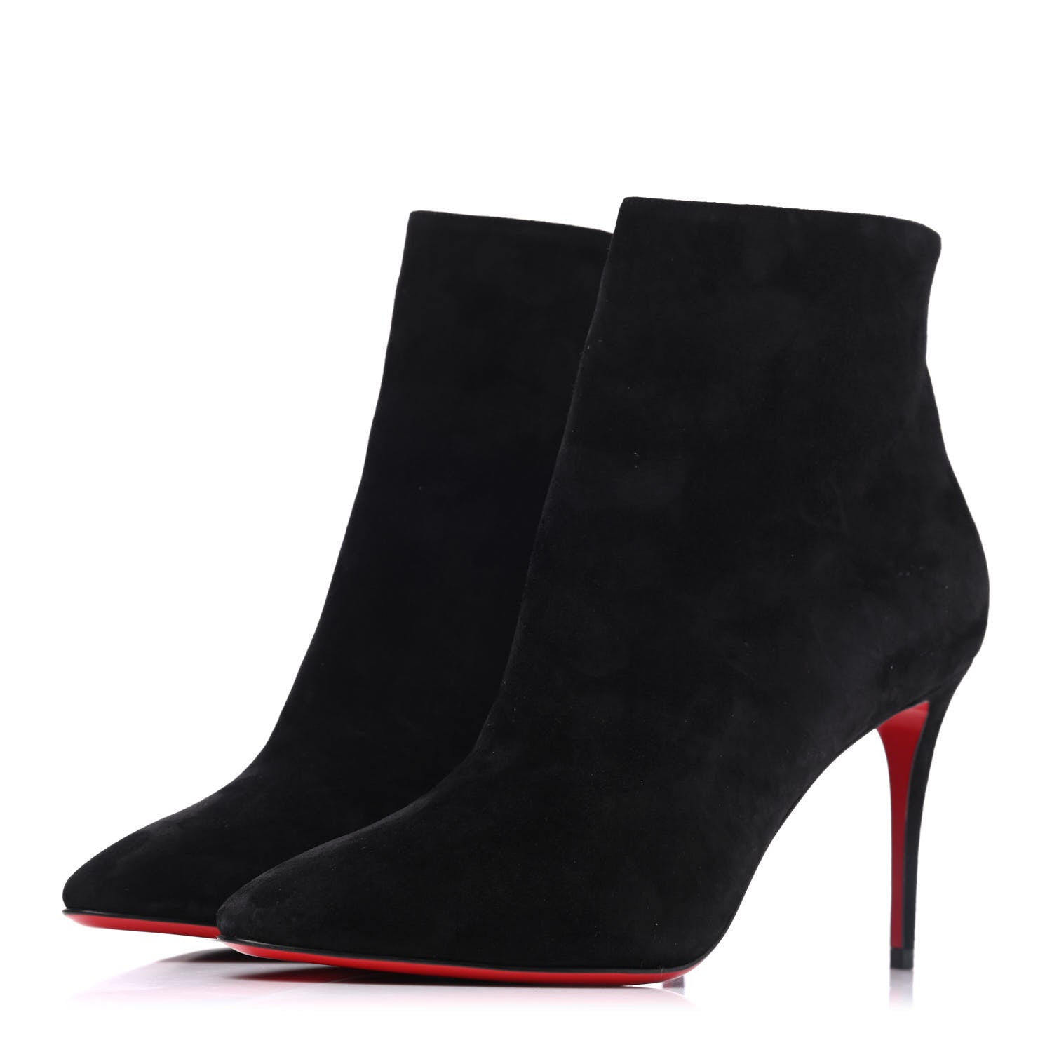 Christian Louboutin Veau Velours Eloise Booty 85 Ankle Boots 41 Black 3 of 23