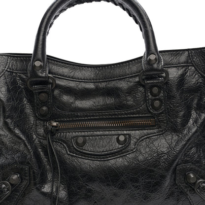 Balenciaga Agneau Arena Classic Hardware Small Le City Black 7 of 9