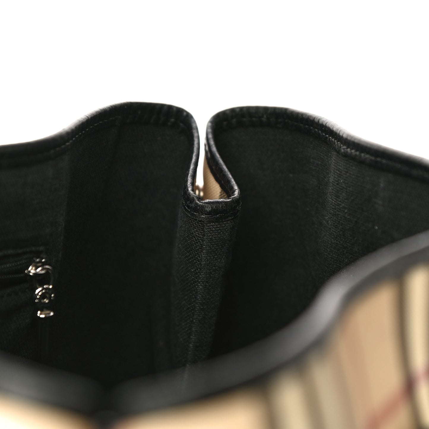 House Check Large Buckle Tote Black