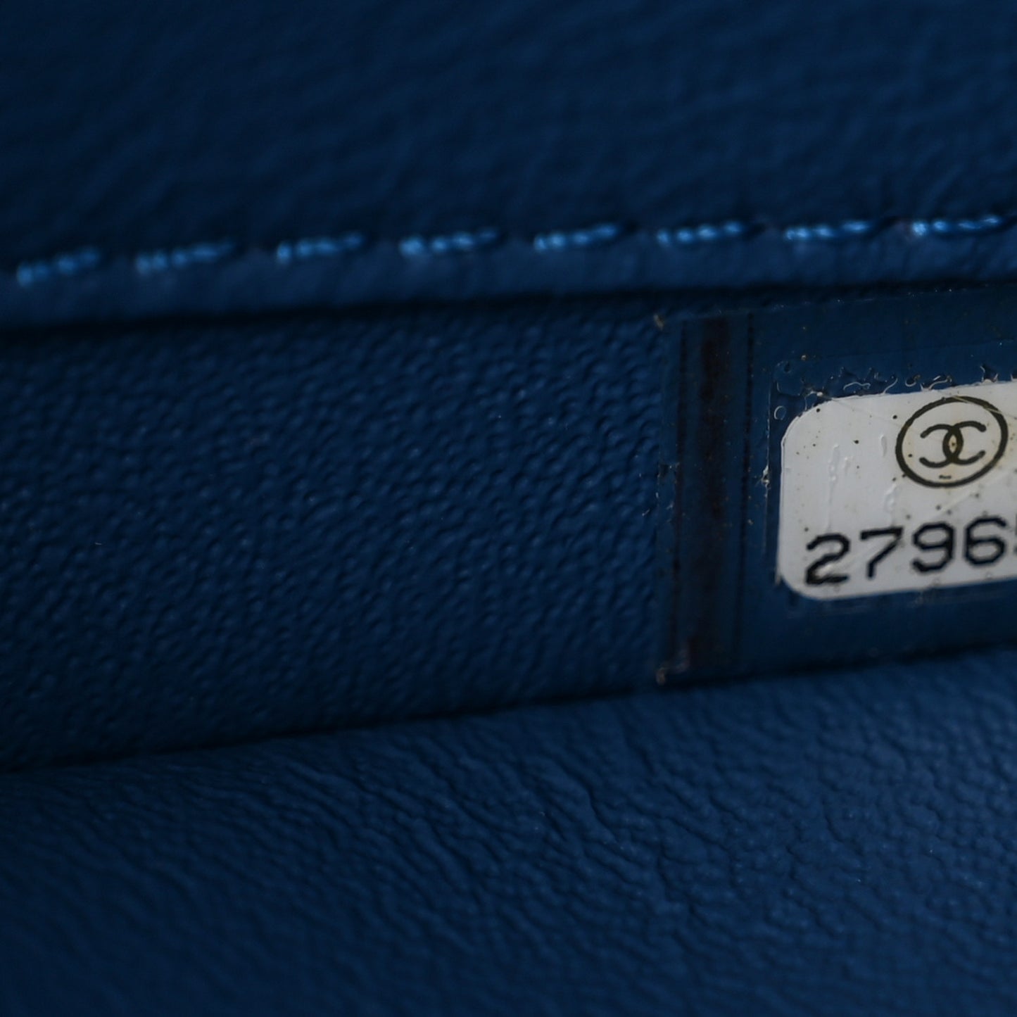 Lambskin Quilted Small Trendy CC Flap Dual Handle Bag Blue