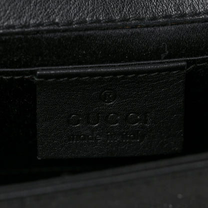 Gucci Satin Padlock Clutch Black 6 of 12