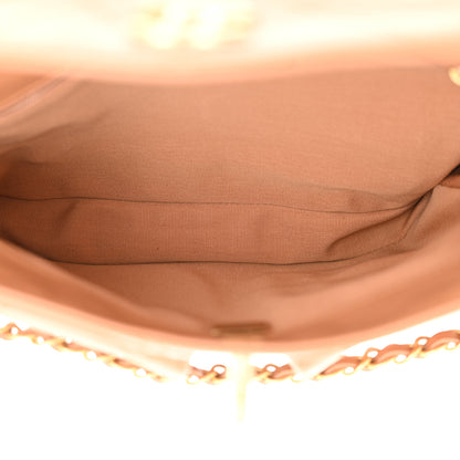 Chanel Shiny Calfskin Quilted Small Supple Twins Hobo Bag Brown 5 of 11
