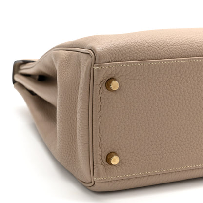 Hermes Togo Kelly Retourne 32 Gris Tourterelle 9 of 10