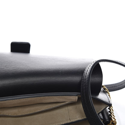 Chloe Suede Calfskin Studded Small Faye Shoulder Bag Black 7 of 11