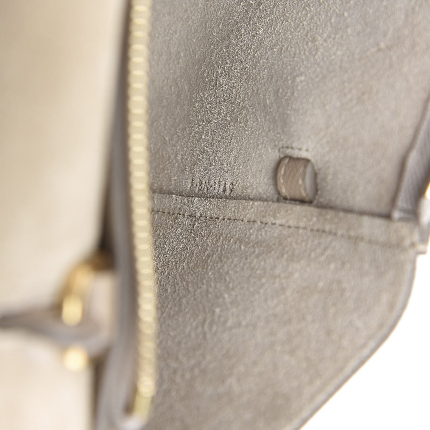 Grained Calfskin Nano Belt Bag Light Taupe