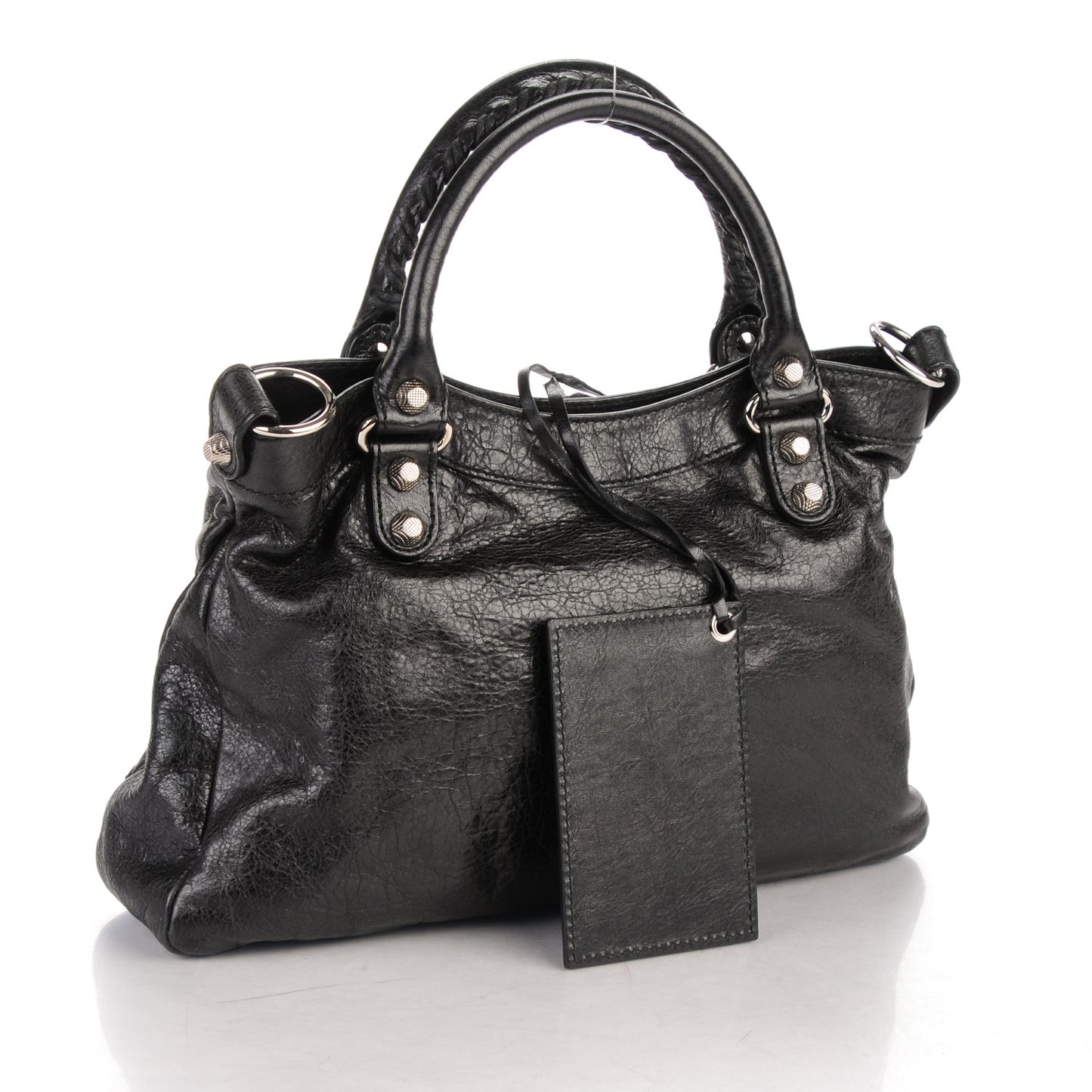 Agneau Giant 12 Silver Hardware Town Black