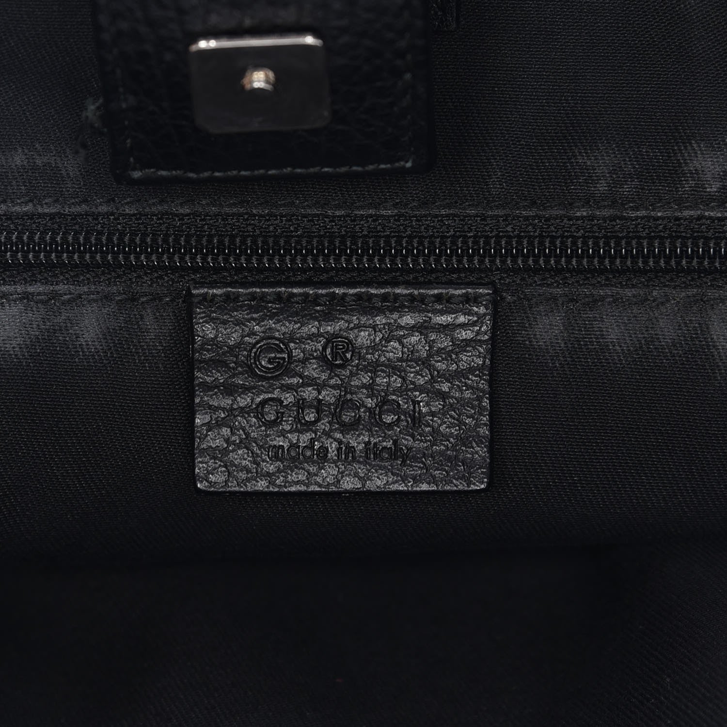 Gucci Monogram Medium Abbey Convertible Tote Black 7 of 11