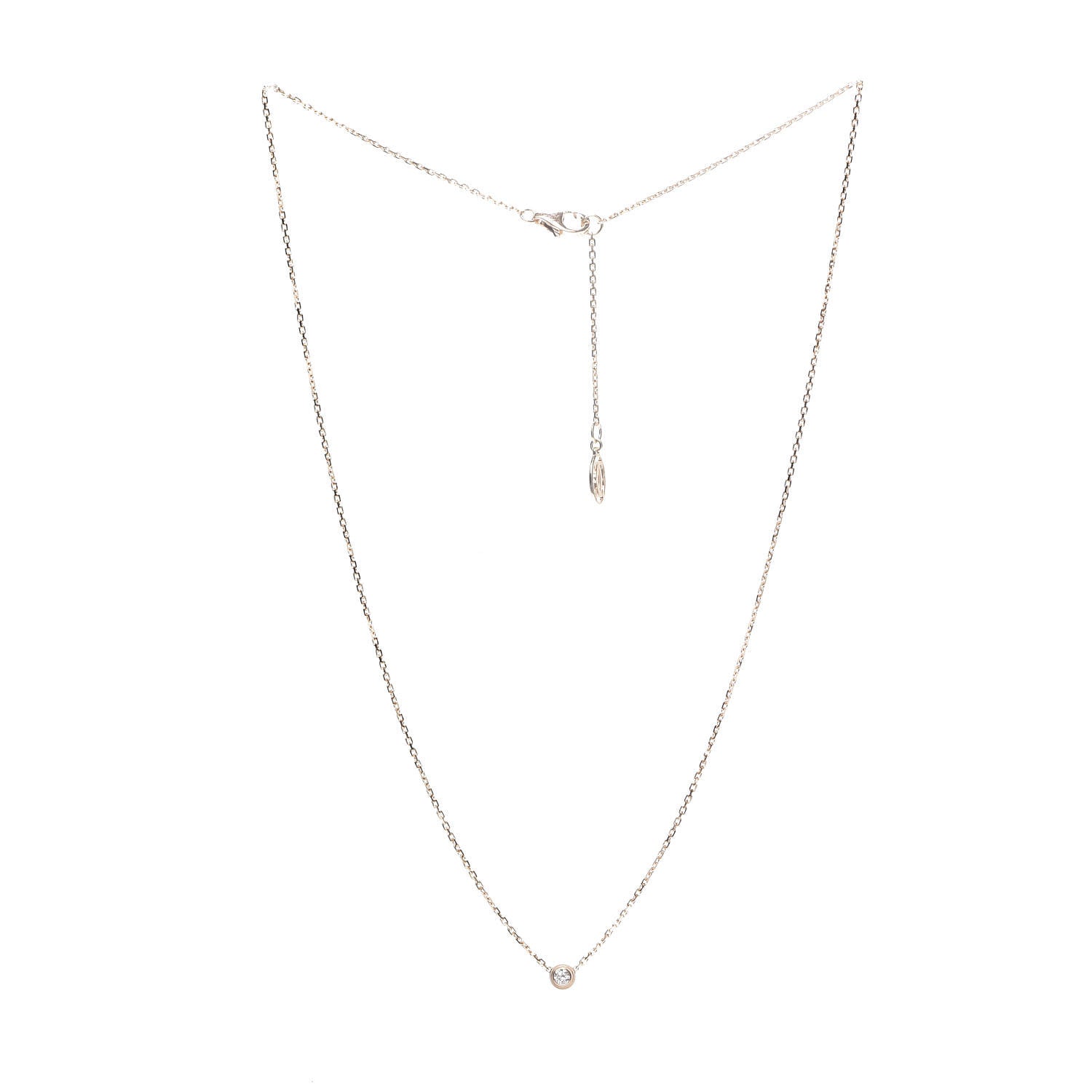 Cartier 18K Yellow Gold Diamond XS D'Amour Pendant Necklace 3 of 6