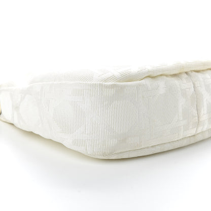 Christian Dior Canvas Cannage Medium Lady Dior Hobo White 6 of 12
