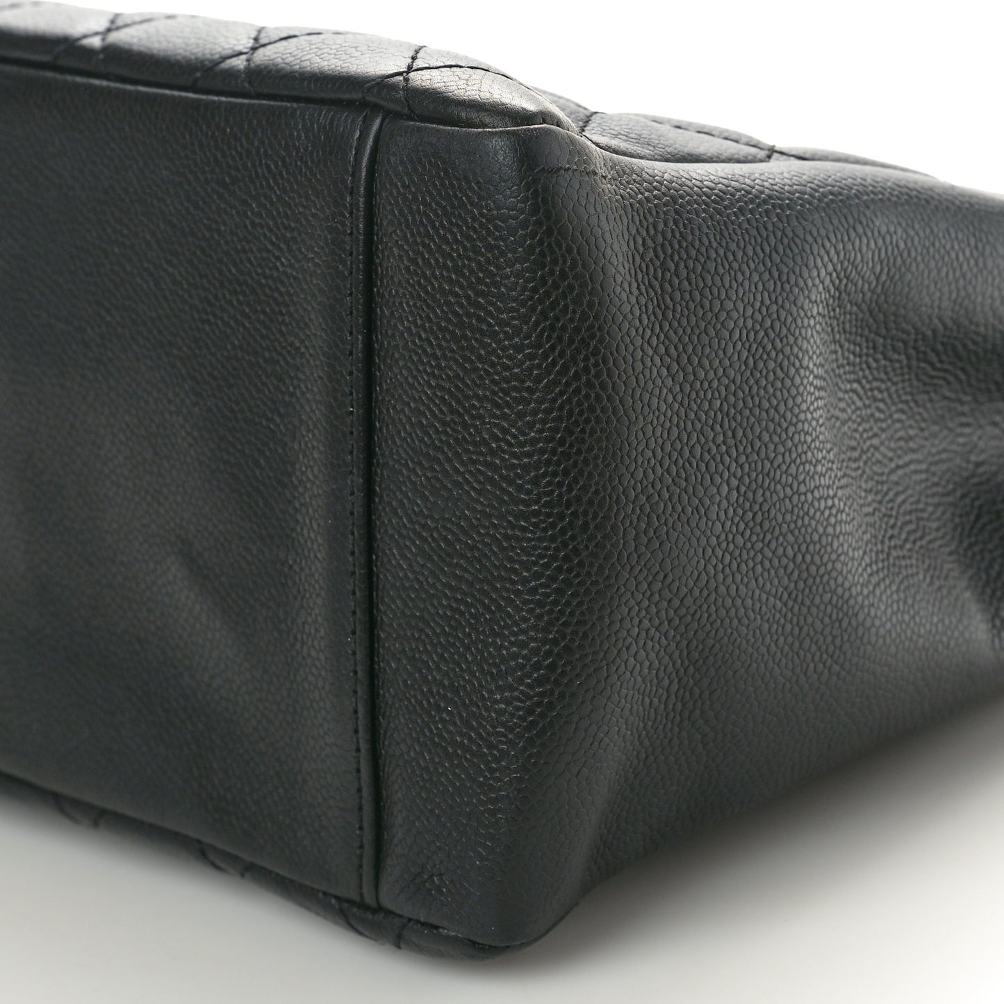 Caviar Quilted Grand Shopping Tote GST Black