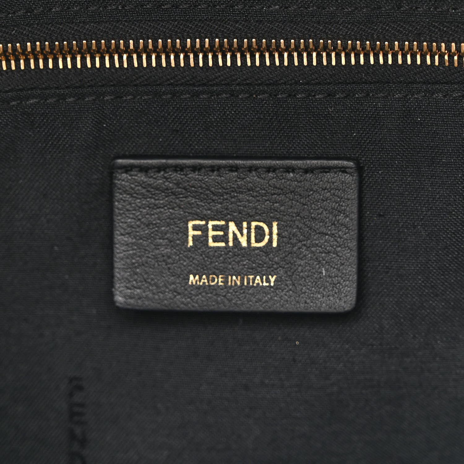 Fendi Vitello Bi-Color FF 1974 Embossed Mini Backpack Maya Black 6 of 10