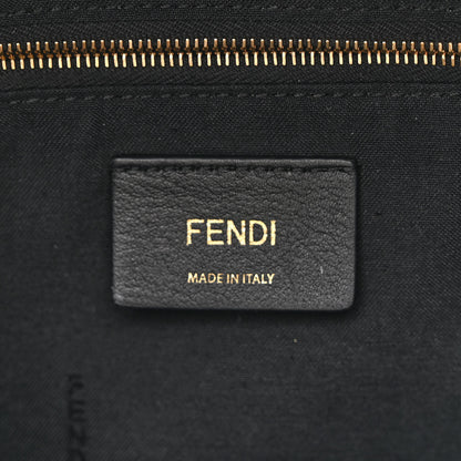 Fendi Vitello Bi-Color FF 1974 Embossed Mini Backpack Maya Black 6 of 10