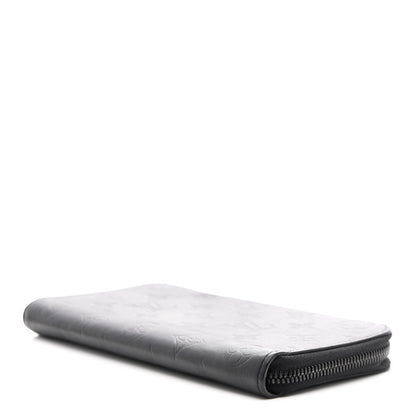 Louis Vuitton Calfskin Monogram Shadow Vertical Zippy Wallet Black 4 of 8
