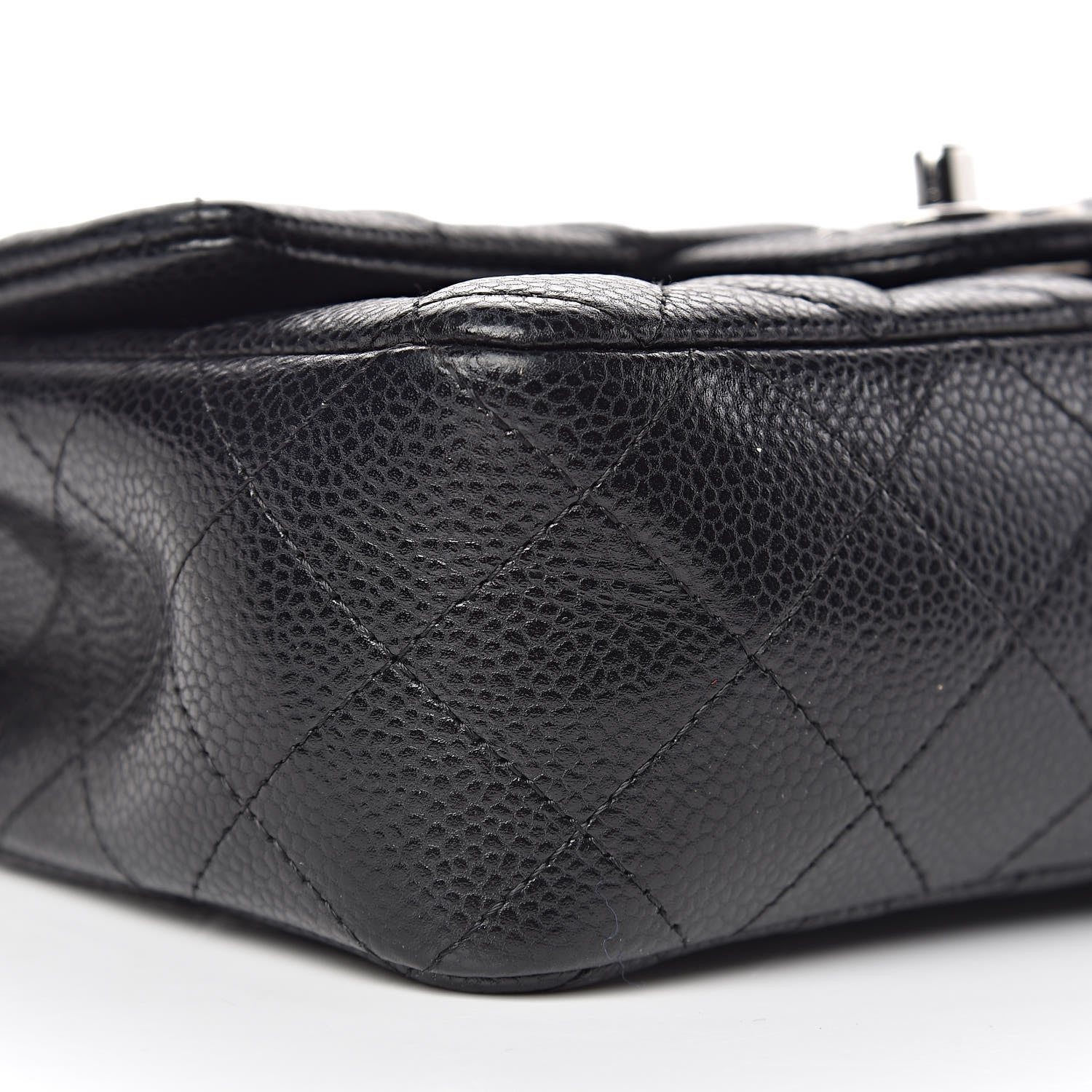 Chanel Caviar Quilted Mini Rectangular Flap Black 9 of 10