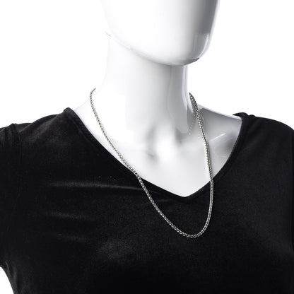 David Yurman Sterling Silver 3mm Wheat Chain Necklace 2 of 6